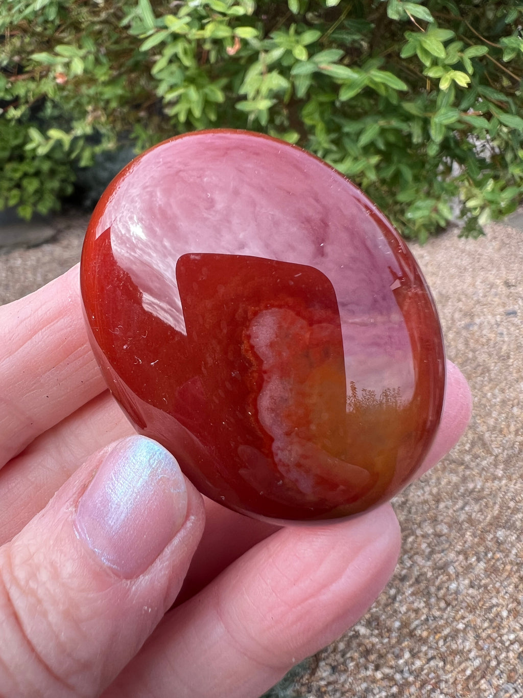 Carnelian Palm Stone - CR1