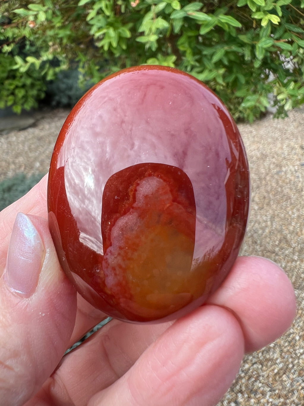 Carnelian Palm Stone - CR1