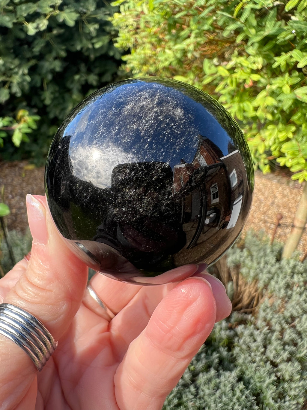 Sheen Obsidian Crystal Sphere - SO1