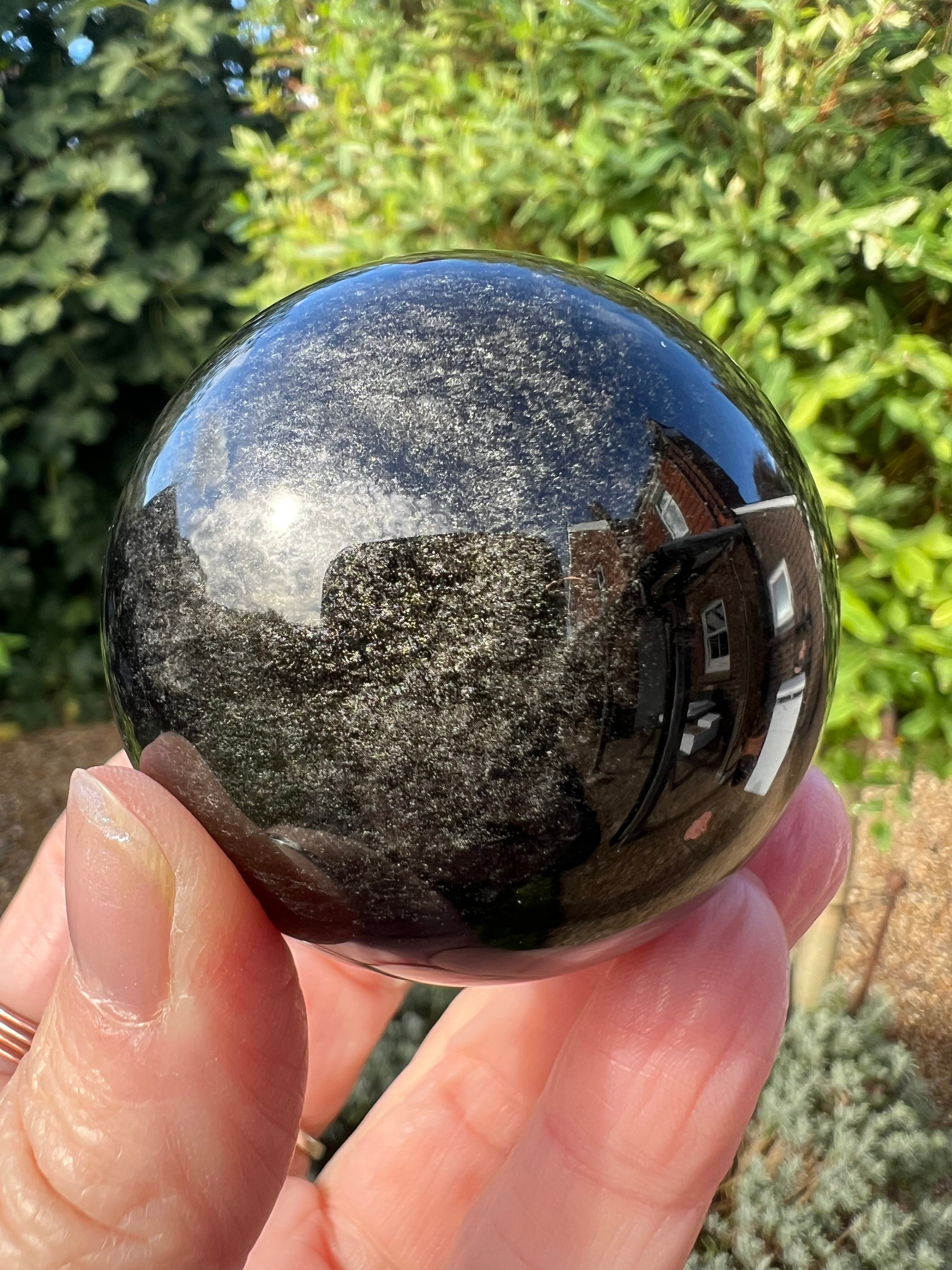 Sheen Obsidian Crystal Sphere - SO1